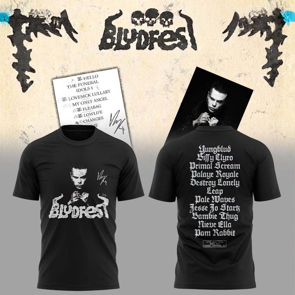 Yungblud Army x Idols The World Tour Tracklist Graphic T Shirt - Best Gift for Fans