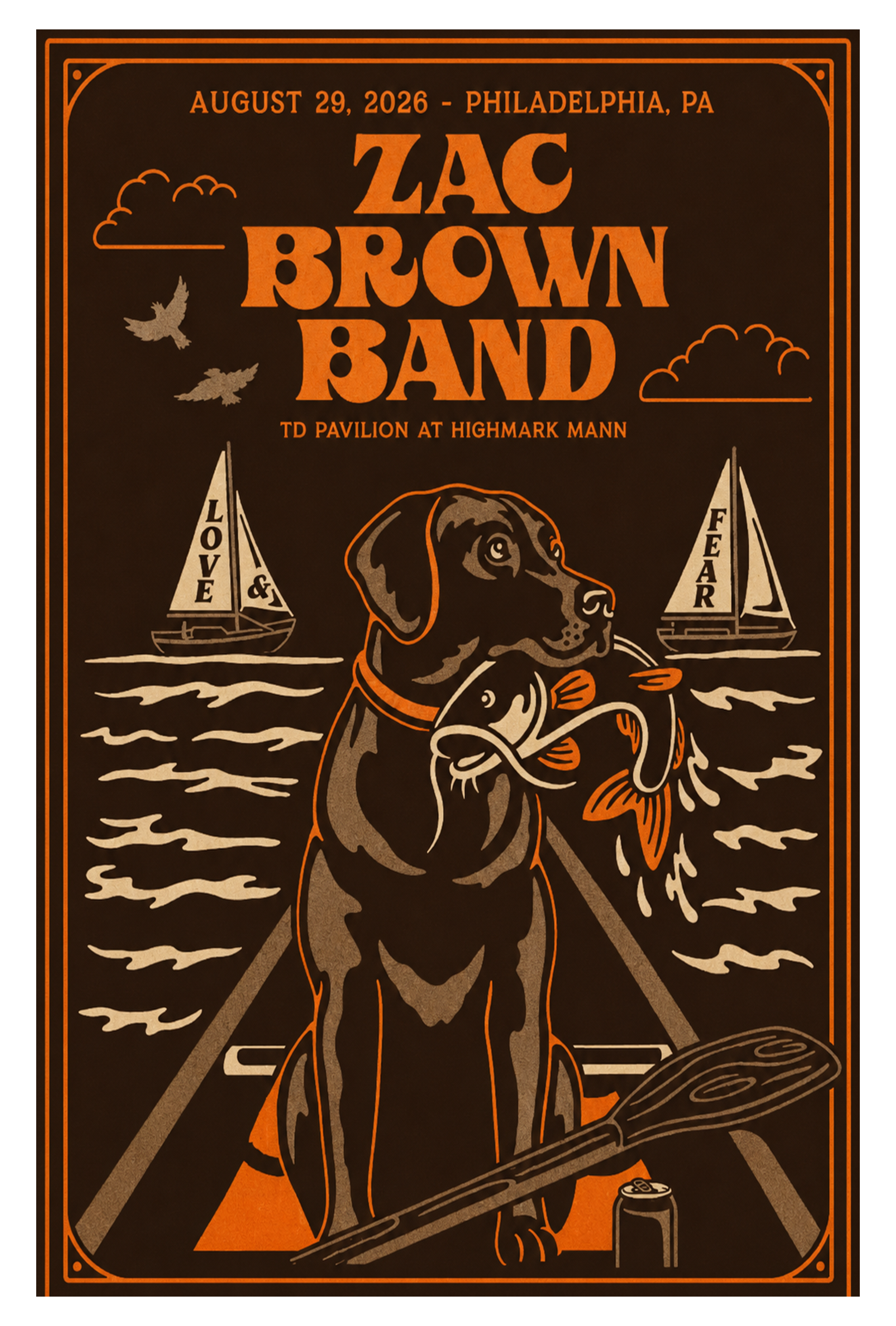 zac brown band august 29 2026 td pavilion at highmark mann philadelphia pa poster merch 2LhdN - merchtourboutique