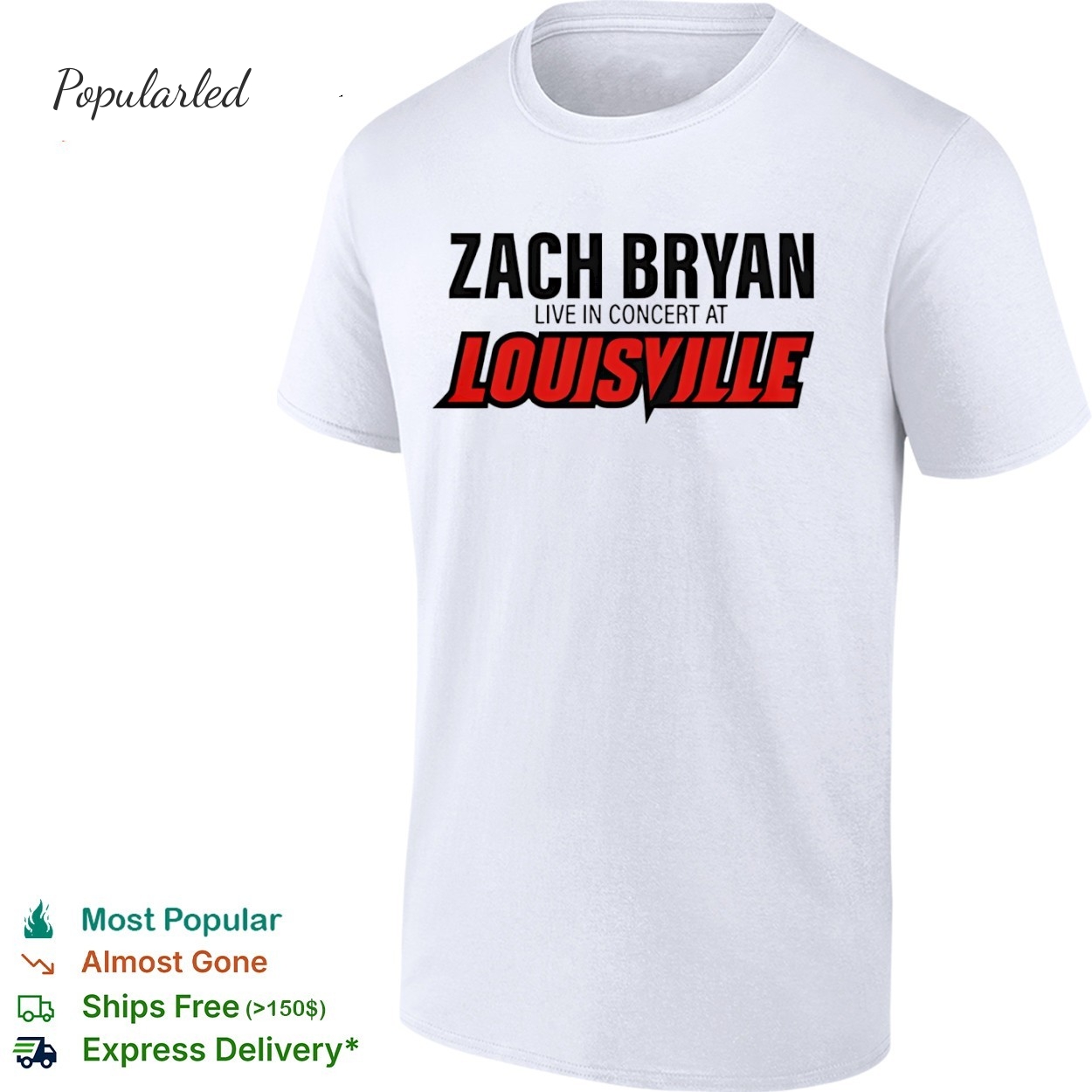 Zach Bryan live in concert at Louisville shirt