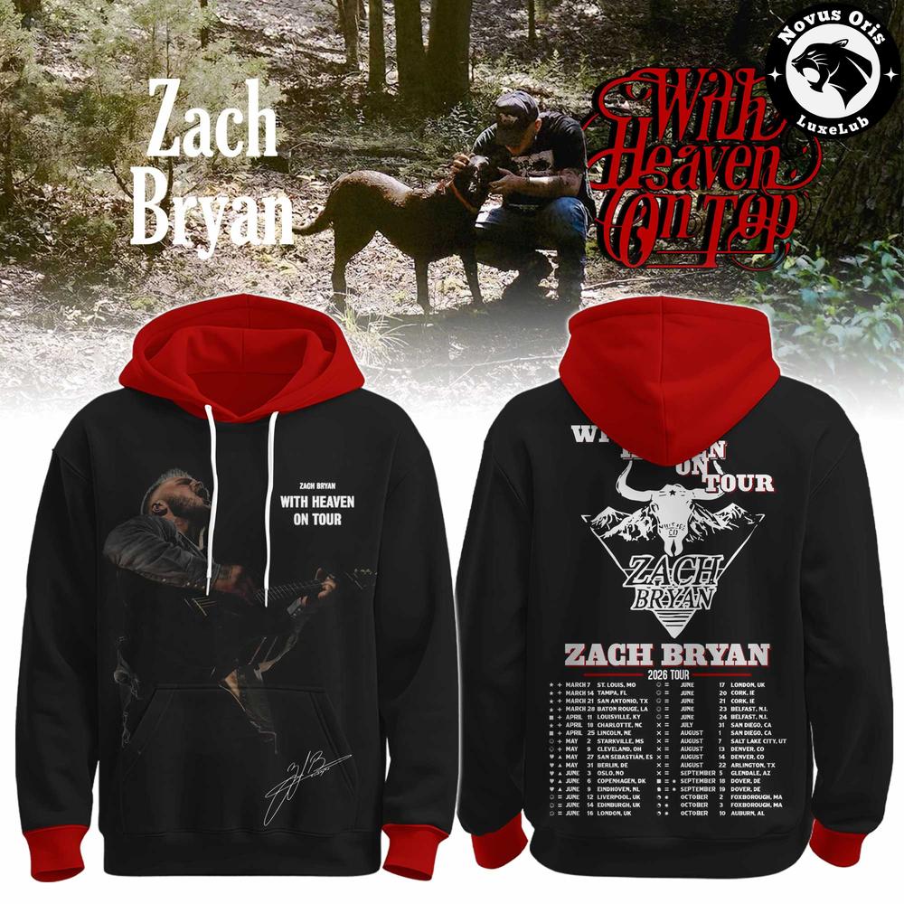 Zach Bryan With Heaven On Tour 2026 Hoodie