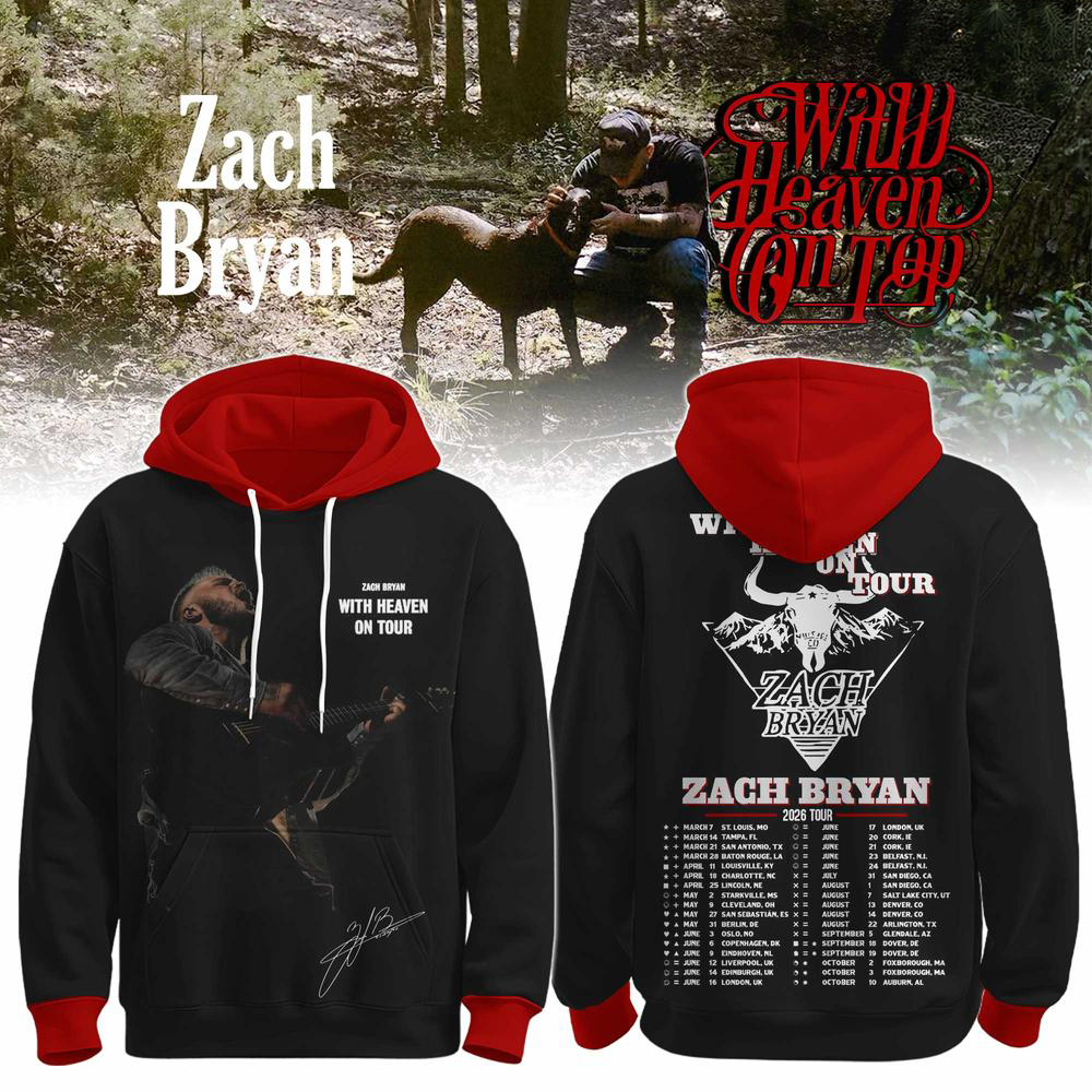 Zach Bryan With Heaven On Tour 2026 Hoodie