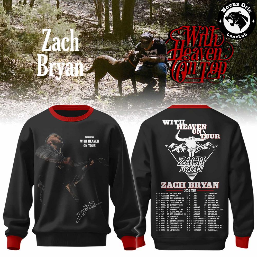 Zach Bryan With Heaven On Tour 2026 Sweatshirt 1 - Unicasport Zach Bryan With Heaven On Tour 2026 Sweatshirt