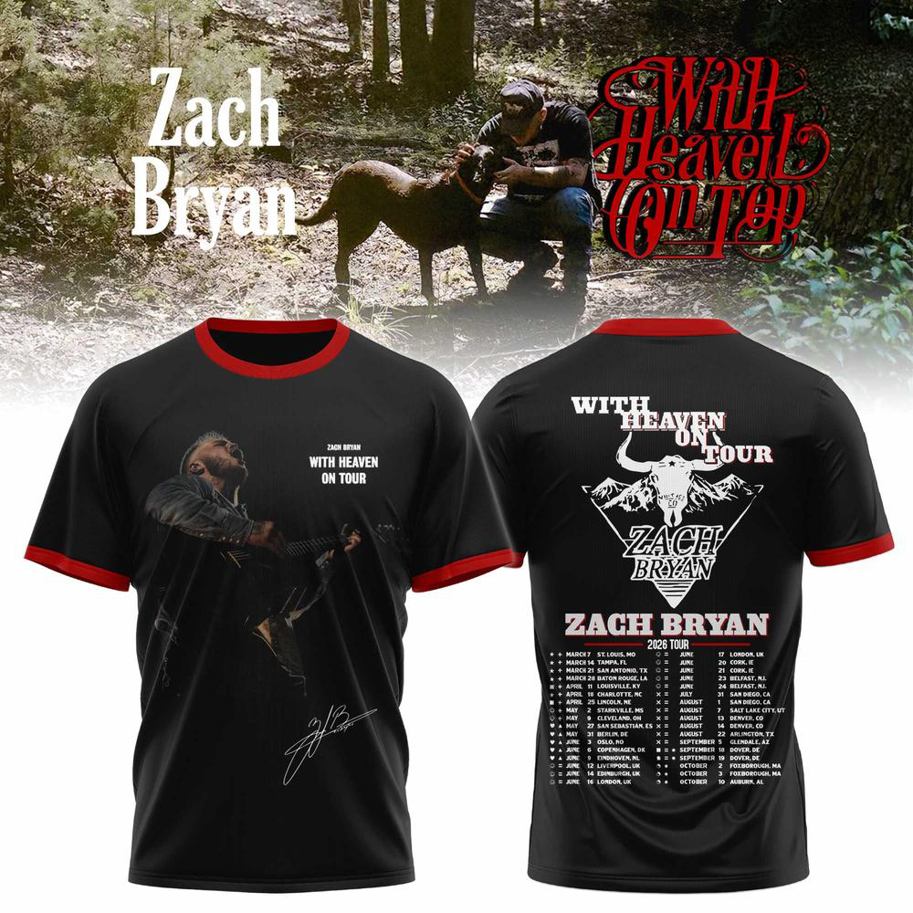 Zach Bryan With Heaven On Tour 2026 TShirt