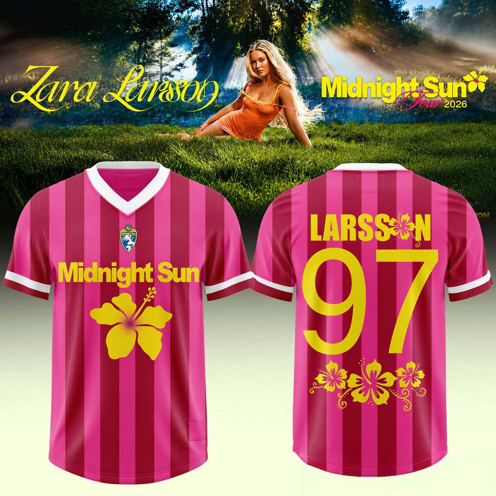 Zara Larsson Midnight Sun AUS NZ Tour 2026 Exclusive Football Jersey 1 - Unicasport Zara Larsson Midnight Sun AUS NZ Tour 2026 Exclusive Football Jersey